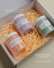 Load image into Gallery viewer, Full Size Glow Trio Gift Set | Sugar Scrub